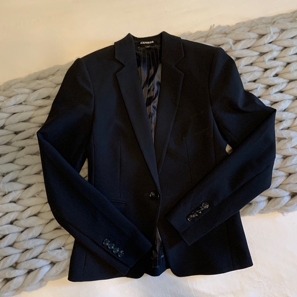 Express fitted black blazer